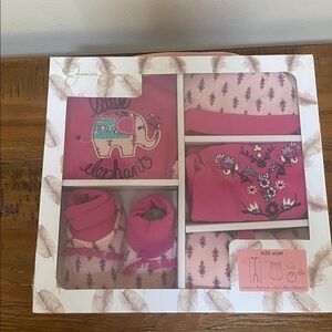 Jessica Simpson Pink Baby Set with Elephant Design Size 0/3 months NWT